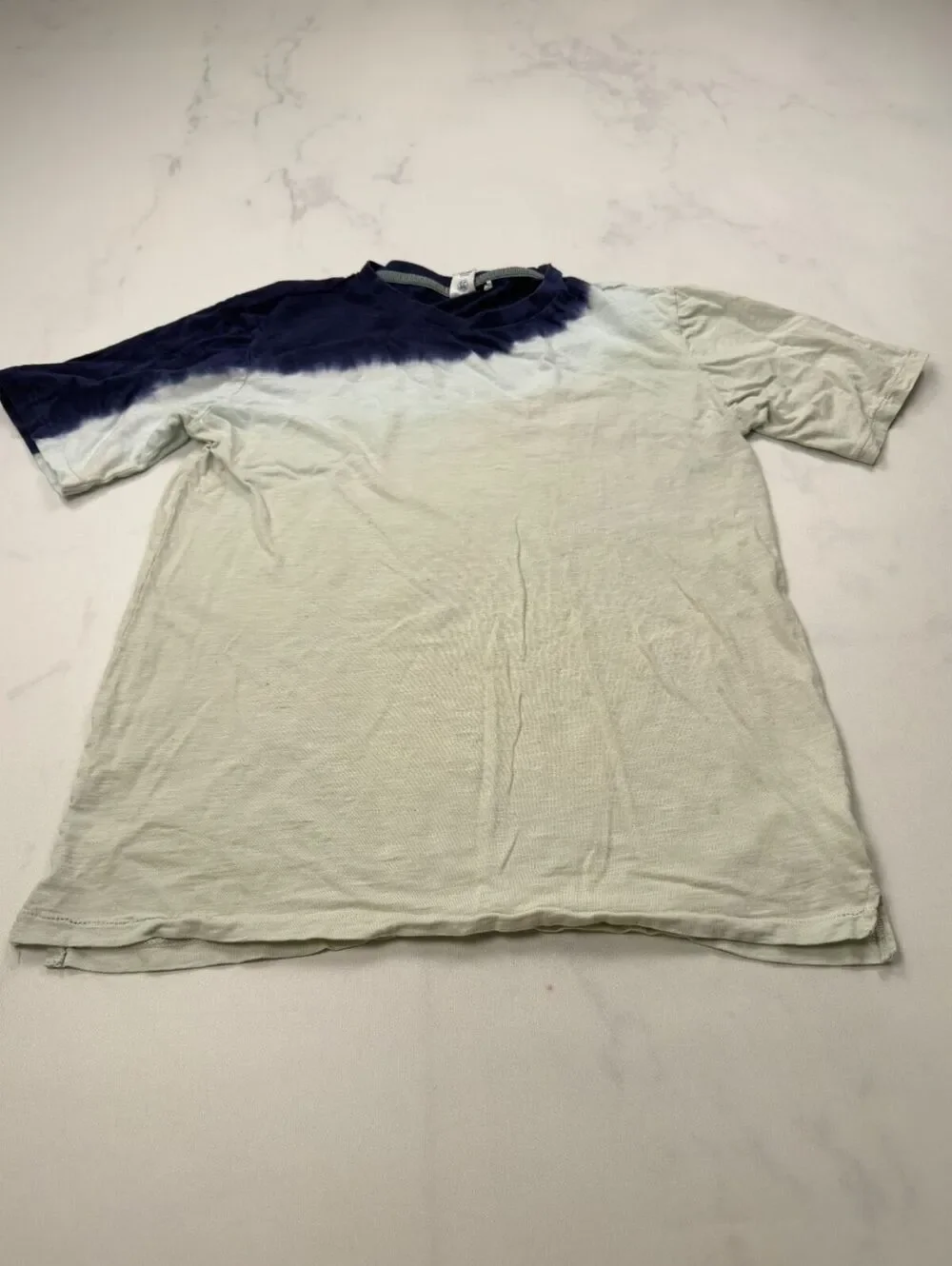 Sovereign Code Colorblock T Shirt White Navy 90s Minimalist - Boys XL